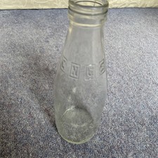 Vintage Glass One Pint Milk Bottle From The Greater Nottingham CO-OP  G. N. C. S