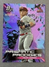 2019 Bowman Platinum Purple Refractor /250 Nolan Gorman Card #PPP-8 Prismatic RC