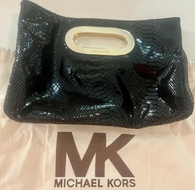 Michael Kors Leather Large Clutch Bag