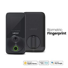 Lockly Secure Pro Zeno Matte Black WiFi Smart Deadbolt Home Key Fingerprint
