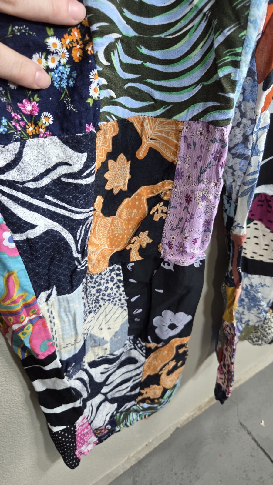 Handmade Patchwork Jumpsuit Boho Overalls Wide Le… - image 4