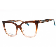 Missoni Women's Eyeglasses Brown Horn Plastic Cat Eye Full Rim MIS 0092 0EX4 00