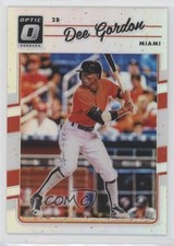2017 Donruss Optic Panini Rewards White Sparkle Prizm Dee Gordon #112 8an