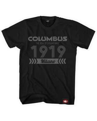 - Cinelli Columbus 1919 T-Shirt Shirt Kurzarm 100% Baumwolle, schwarz