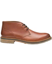 Johnston & Murphy Calder Leather Chukka Boots Brown Mahogany Full Grain Size 11