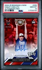 2024-25 Bowman U Now Hailey Van Lith Auto Red /10 Auto #83D PSA 10 Gem Mint