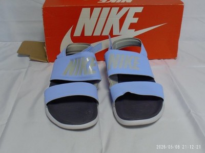 'Pre-Owned' Nike Tanjun Sandals Womens Sz 10 Blue/White/Gray