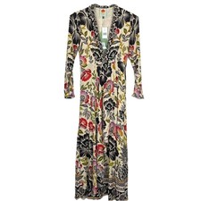 Farm Rio Maxi Dress Size Small Ivory Meg Romantic Garden Floral Boho Wedding NWT