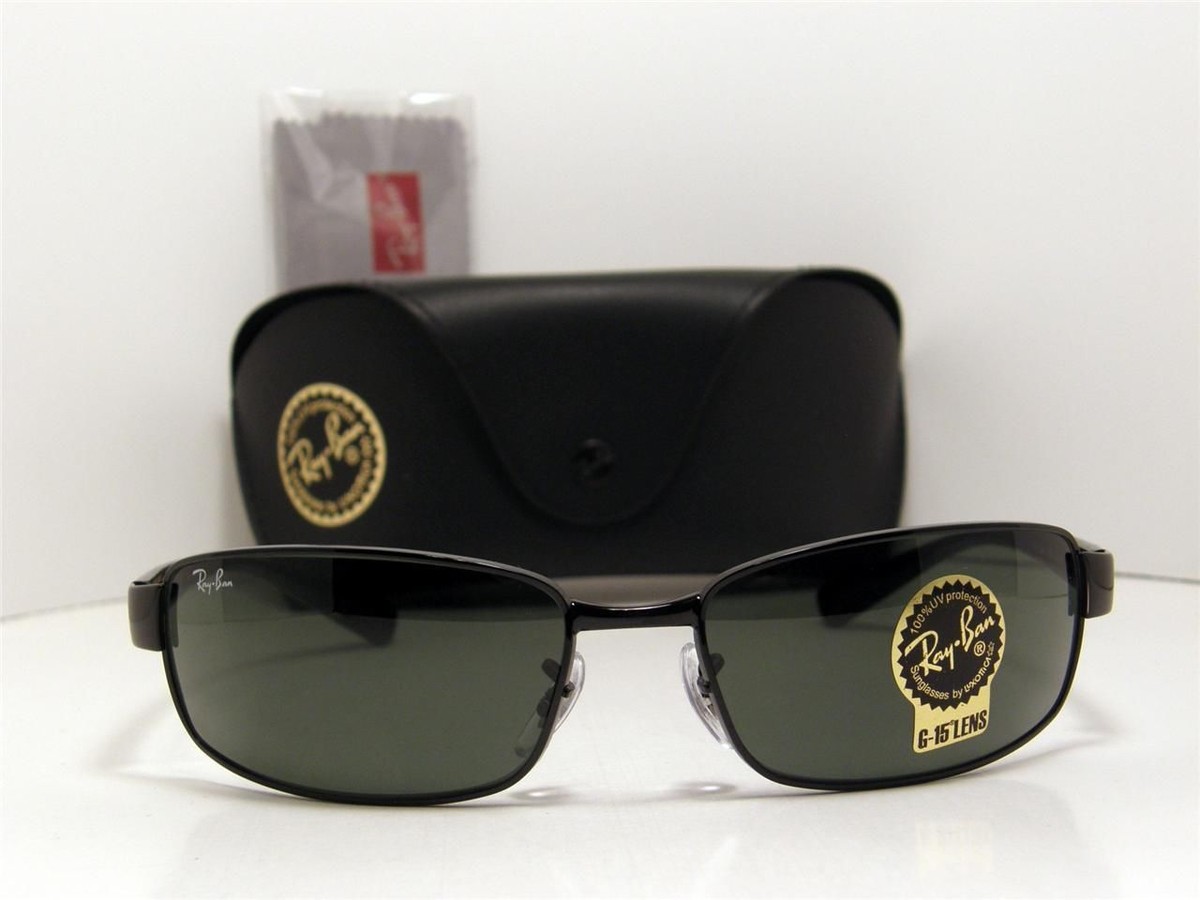 Ray-Ban RB3364 62mm Polarized Green Lens Black Frame