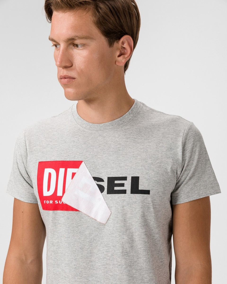 AUTHENTIC Men's Diesel Grey Round Neck T/Shirt. BNWT, RRP