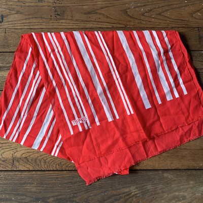 vintage epsrit bright striped cotton scarf