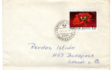 HUNGARY-1973. Cover - Special Cancellation(Miner) on Pioneer stamp from 1971.