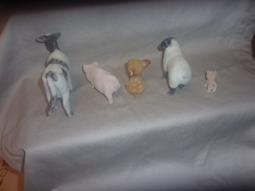 LOT OF FLOCKED ANIMALS - Picture 2 of 2