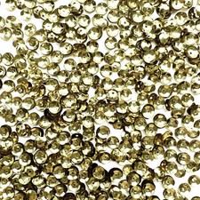 5mm Cup Sequins Light Gold Shiny Metallic Medium Hole Made in USA