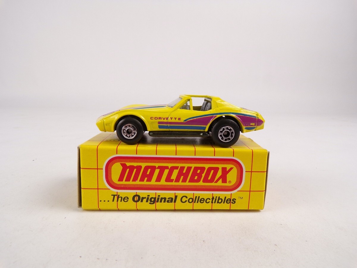 Matchbox 1983 Corvette T Roof Superfast No 62 MB40 Yellow | eBay