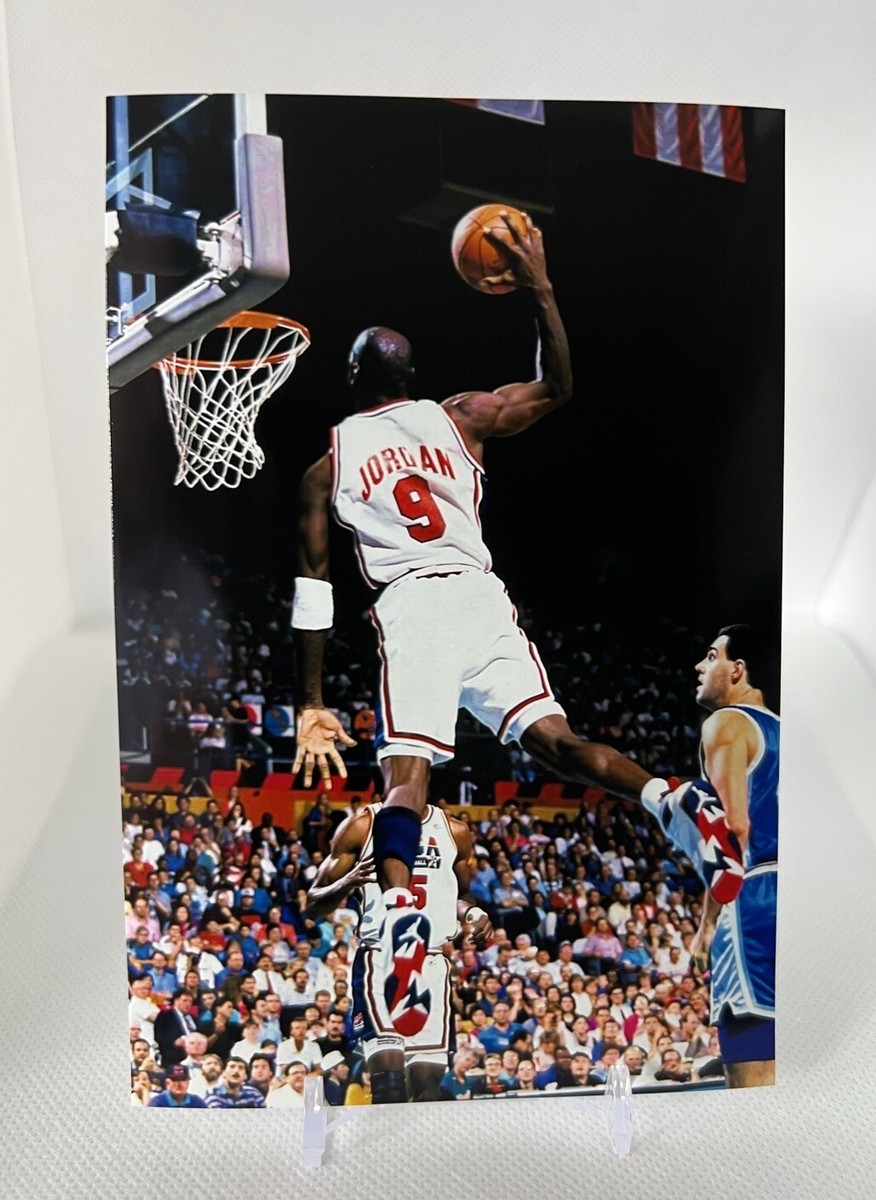 ※値下げ【絵画】マイケル ジョーダン 1992年バルセロナオリンピック 1992 Michael Jordan Olympic Games In Barcelona 4x6 Photo🔥 Dream