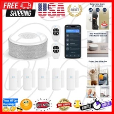 AGSHome 8 Pieces-Kits WiFi Door Alarm Wireless DIY Smart Home Security System ✅