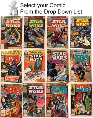 1977 Star Wars Marvel Comic Book Full Set #1-107  U-Pick  Your Choice of Issues