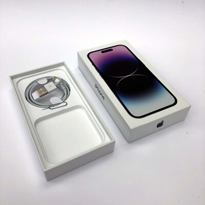 Original Apple iPhone 14 Pro empty box + USB-A to L Cable 128GB