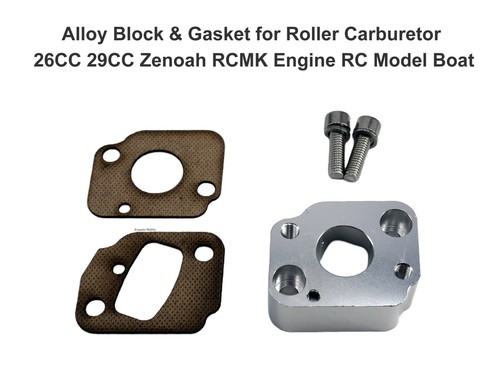 Roller Carburetor Isolator Block for 26-30CC Zenoah Gas Engine RC Model Boat - Picture 7 of 22