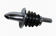 Bottle Pourers Spirit Juice Drink Spout Pack of 10 Freeflow Plastic Chrome Short