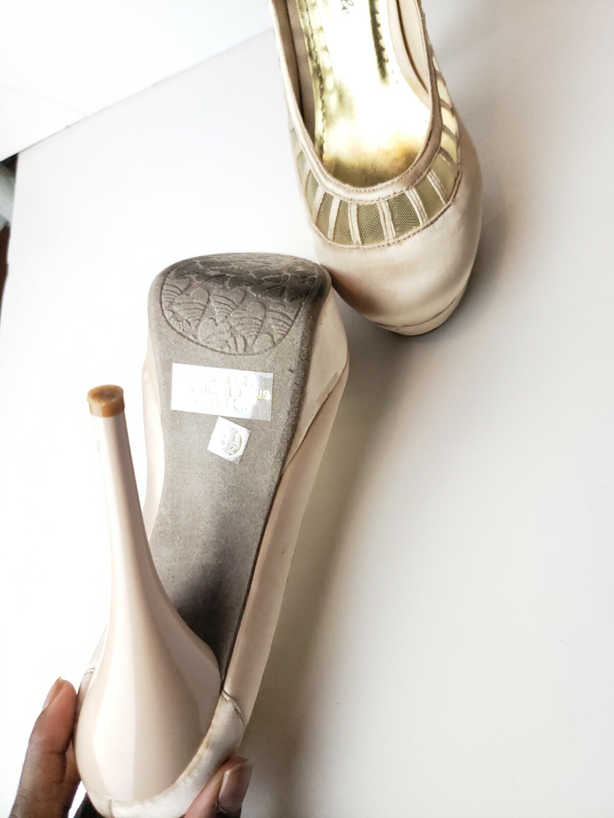 Petite Heels Wedding Silk Satin Shoes DS89