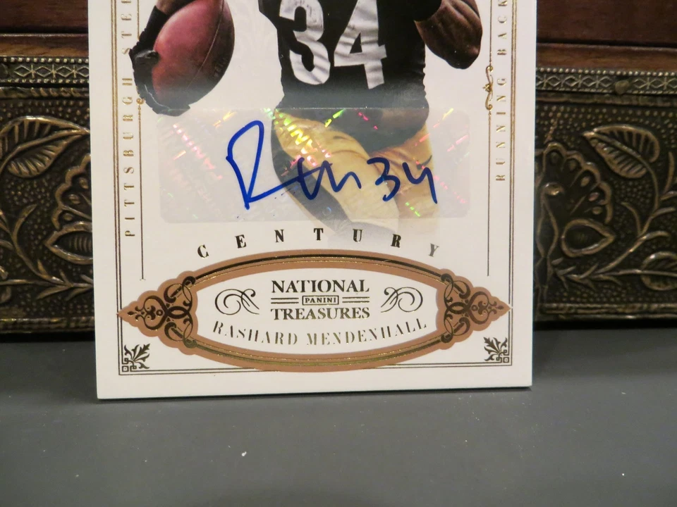 National Treasures Century Autograph Steelers Rashard Mendenhall 44/49 2012 - Image 2 of 3