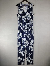 Venus bodysuit size large floral flowy jumpsuit