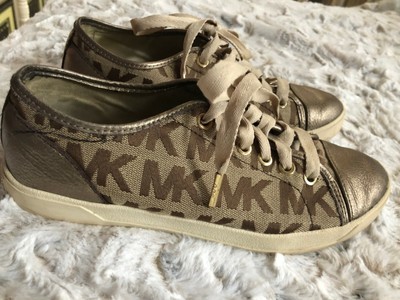 gold designer sneakers