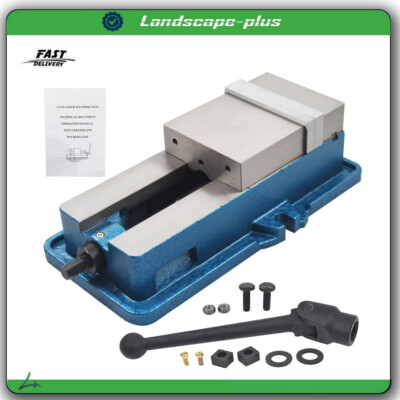 5'' Lockdown CNC Milling Machine Vise Clamping Vice Precision Without Base