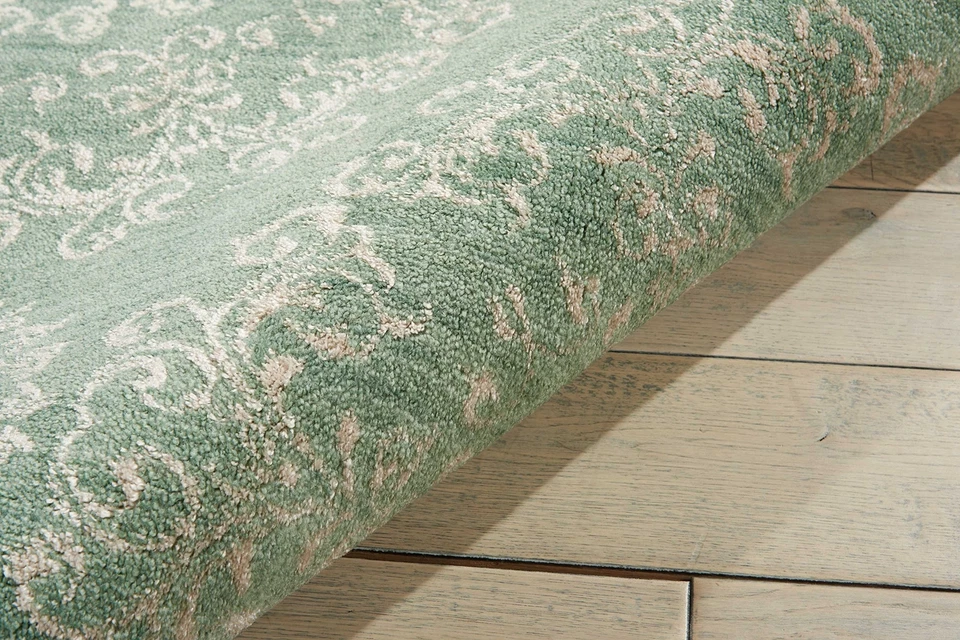 Alfombra rectangular verde claro Nourison Tranquility 3 pies pulgadas por 5 pies Foto 4 de 4