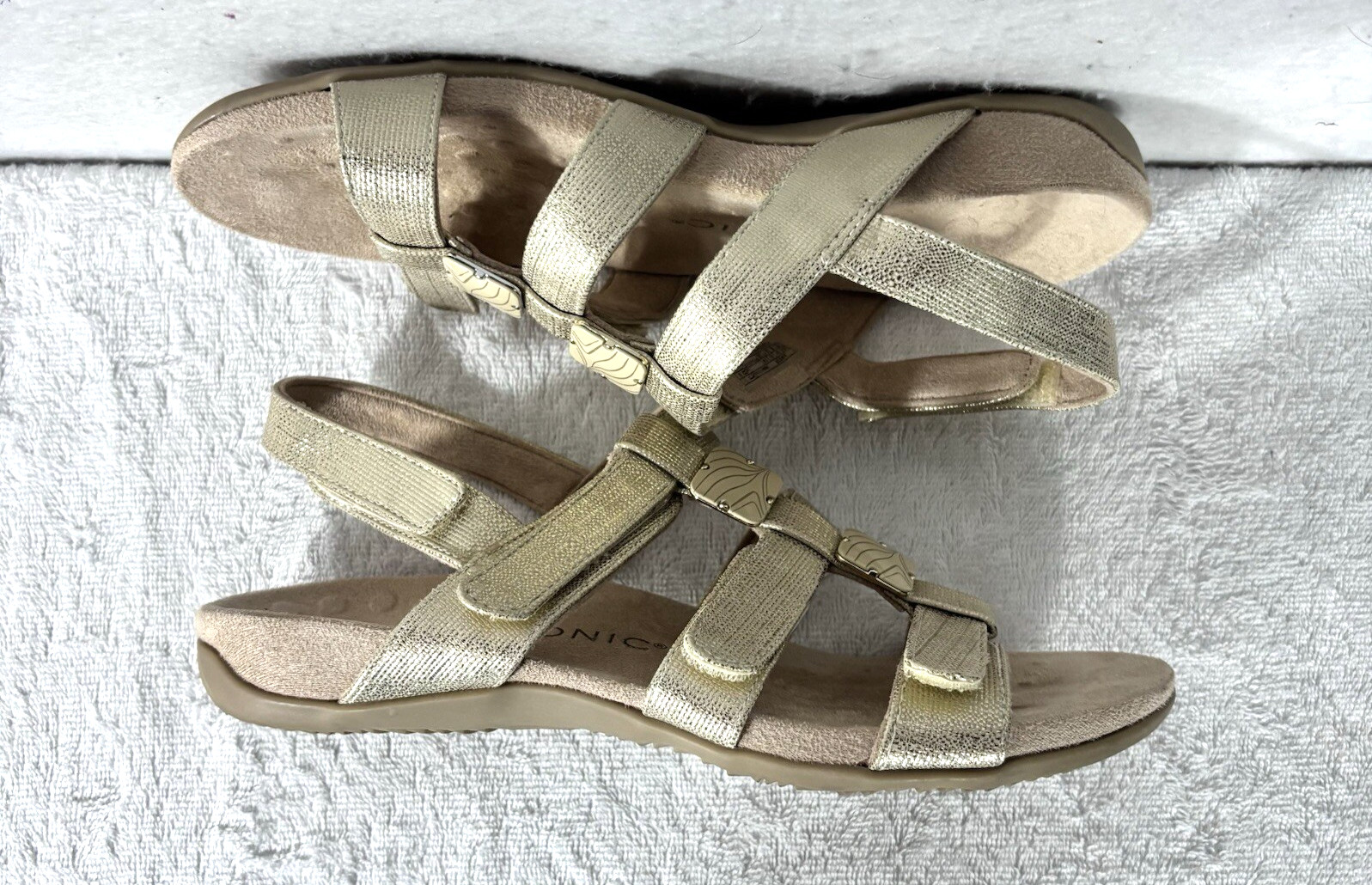 Vionic Amber Adjustable Ankle Strap Orthaheel Gol… - image 8