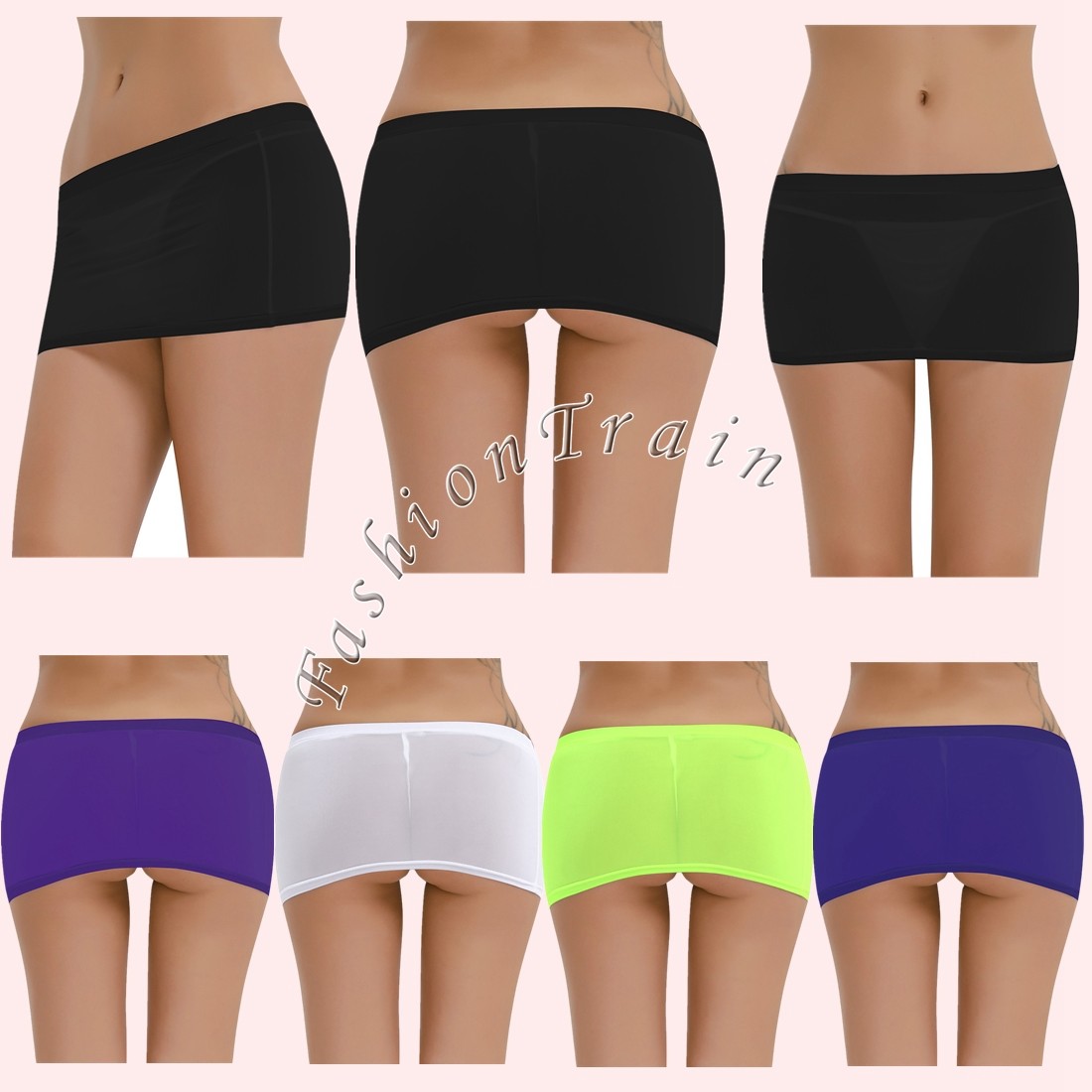 GORGLITTER Damen Spitzen-Minirock - Y2K Style Mit Elastischer Taille