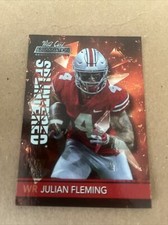 2021 Julian Fleming RC Rookie Alumination Insert #ANSP-23 Ohio State Buckeyes