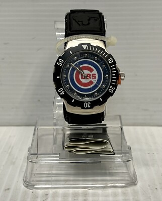 Chicago Cubs MLB Starter Men's Watch - Men's Black Watch - Chicago Cubs Watch