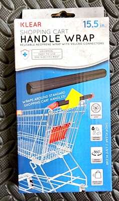 Shopping Cart Handle Wrap - Black