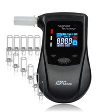 Breathalyzer with Rechargeable Battery  pre-Alert Function 10 Memories