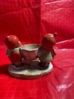 Yankee Candle Kids w/ Snowball Ceramic Tea Light Candle Holder Christmas Holiday — photo 3