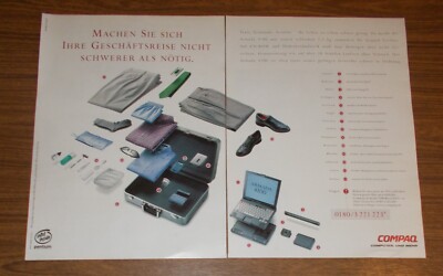 Seltene Werbung COMPAQ ARMADA 4100 Laptop Portable Computer 1997