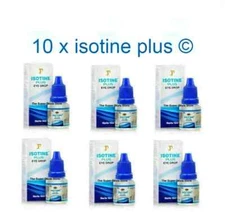 10 x Isotine Plus Eye Drops Pure Herbal 100% Genuine For Immature Cataract 10ml