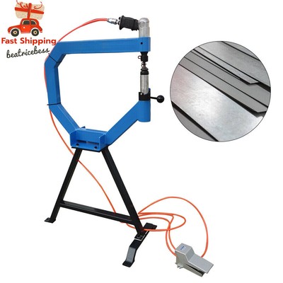 4'' Pneumatic Planishing Hammer Airpress Tool w/ Cast-Iron Stand w/ 1,2,3'' Anvil
