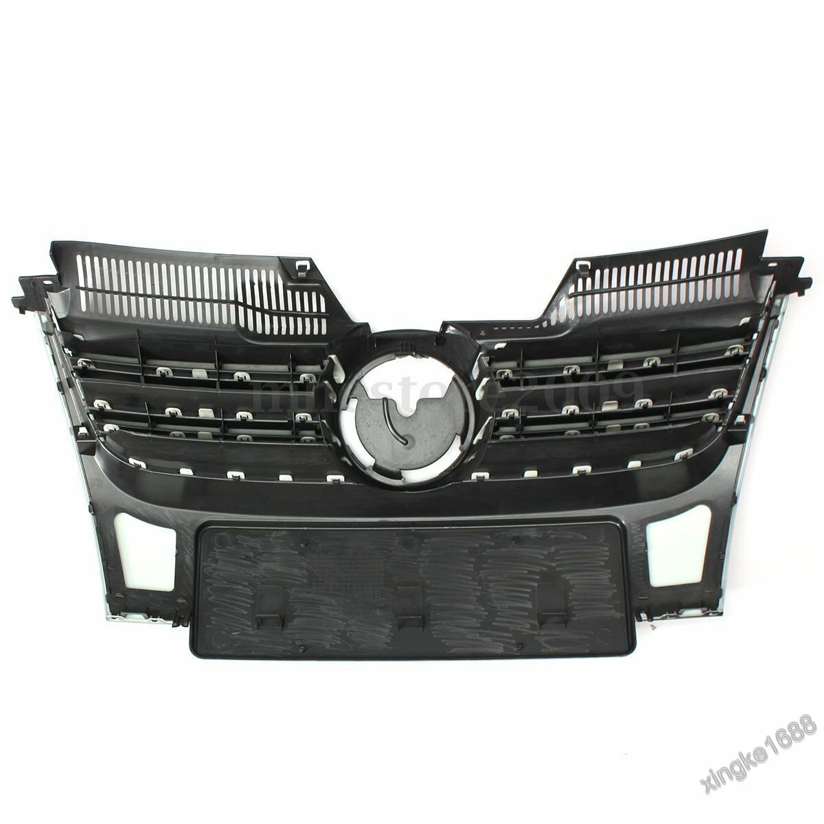 Fit 06-10 VW Jetta MK5 Front Black Upper Bumper Sport Grille ABS 