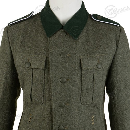 WW2 German Army M36 Field Grey Wool Tunic - Premium - Picture 8 of 8