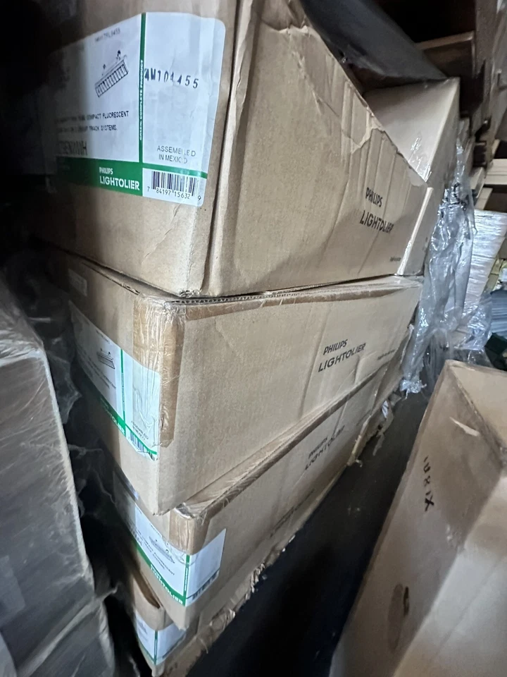 PHILIPS Lightolier 8279ENWWH 2-40W Doble Tubo Oruga Montado Accesorio NUEVO BLANCO MATE Foto 3 de 4