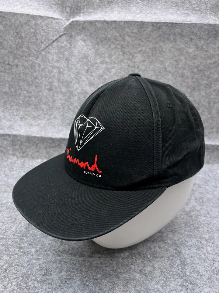 Diamond Supply Co Gorra Gorra Snap Back Adulto Talla Única Negra 100% Algodón Exterior Foto 4 de 4