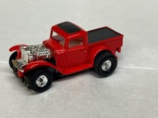 Original HO Aurora Thunderjet 500 Red 32 Ford Pick-up 1421, Nice - Runs