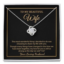 To My Wife Necklace, Christmas Gifts For Women, Anniversary Gift For Wife