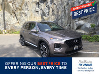 2019 Hyundai Santa Fe Ultimate 2.0 One owner no accidents!