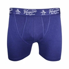 Original Penguin Men's Navy Open Fly Boxer Brief (S01E)
