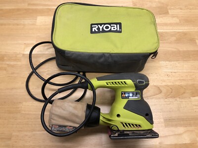 Ryobi Corded 1/4 Sheet Sander 2 Amp With Dust Collector + Carrying Bag S652D